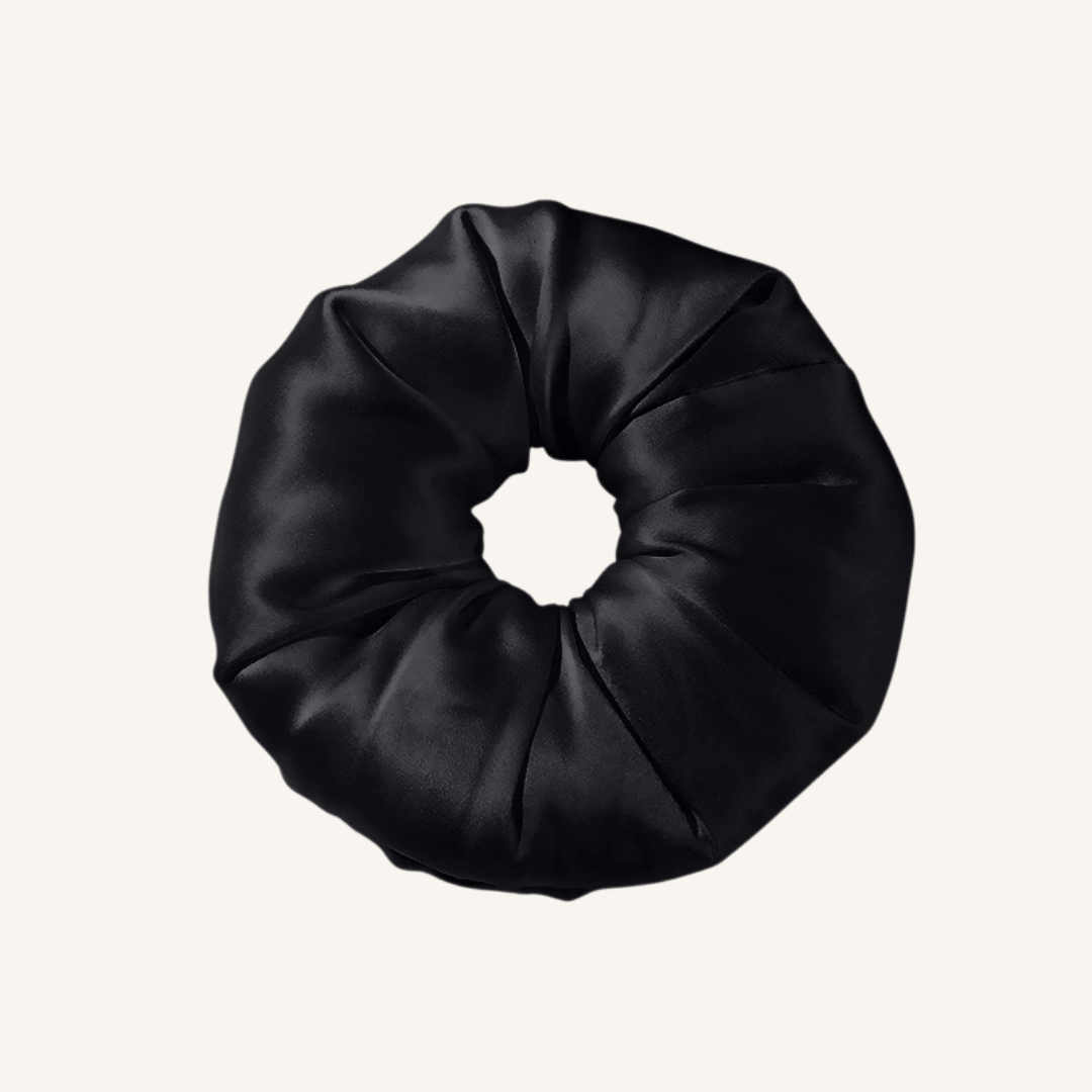 100% Mulberry Silk Scrunchie | 19 Momme Silk Pillow Hair Tie | Gentle & Anti-Frizz Hair Accessory