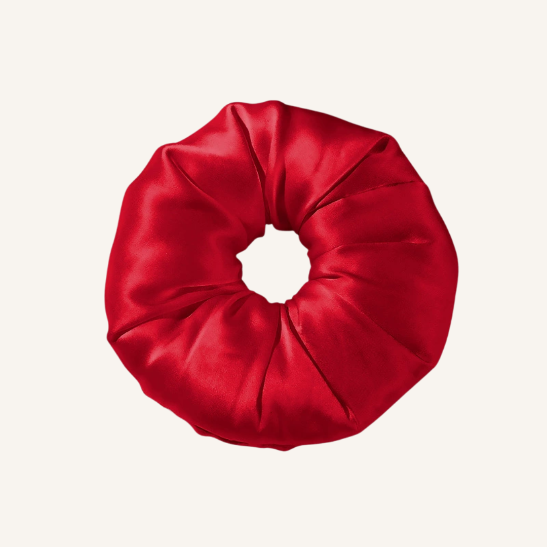 100% Mulberry Silk Scrunchie | 19 Momme Silk Pillow Hair Tie | Gentle & Anti-Frizz Hair Accessory