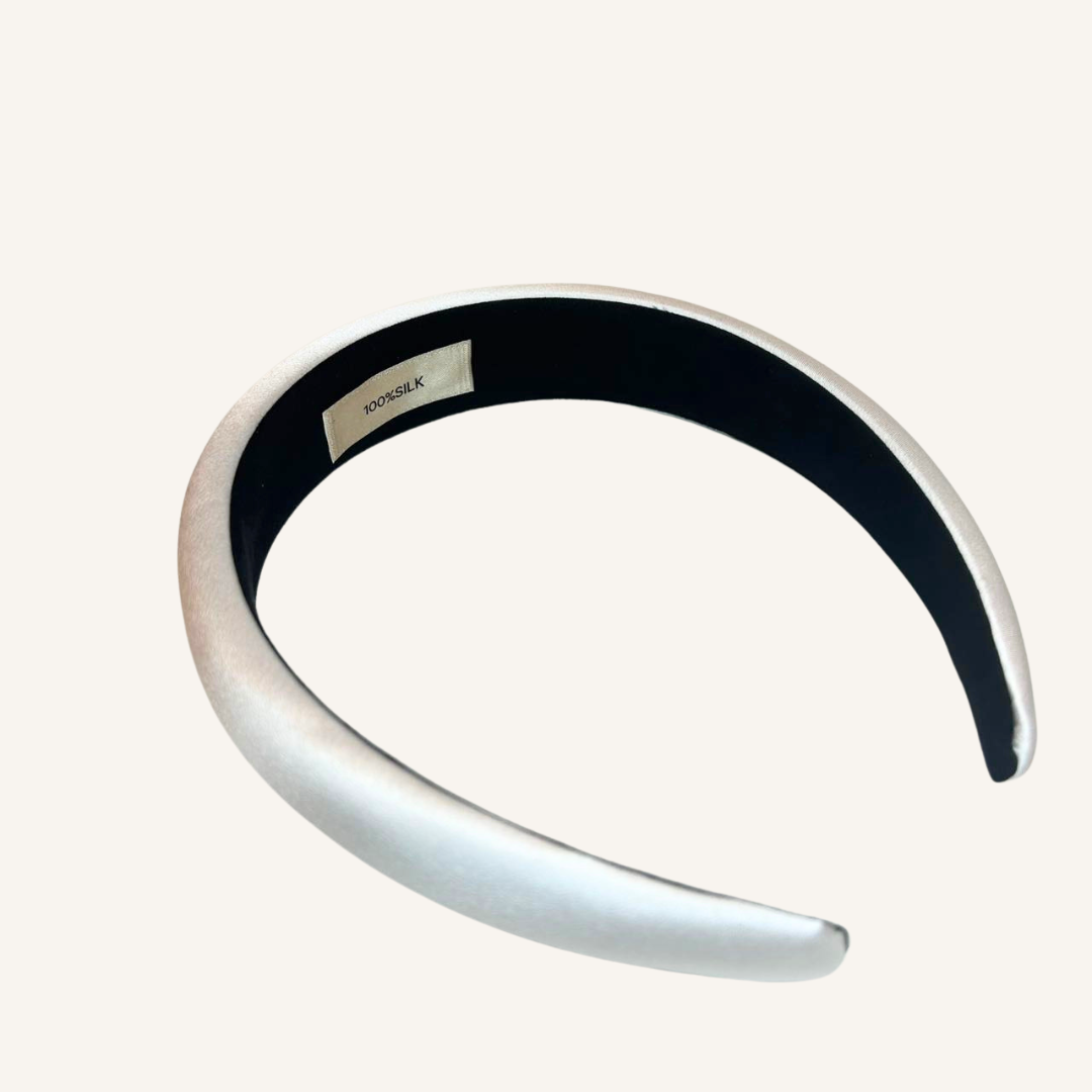 Premium 30 Momme Mulberry Silk Headband – Elegant Burgundy Hairband, Stylish & Hair-Friendly